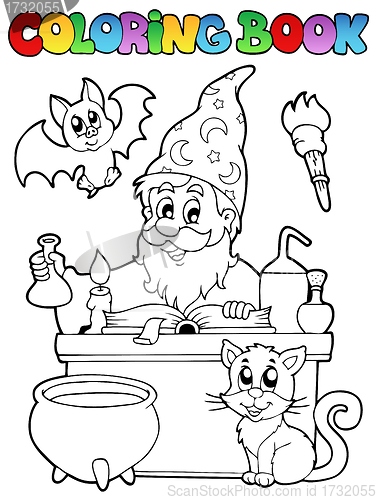 Image of Coloring book alchemist theme 1