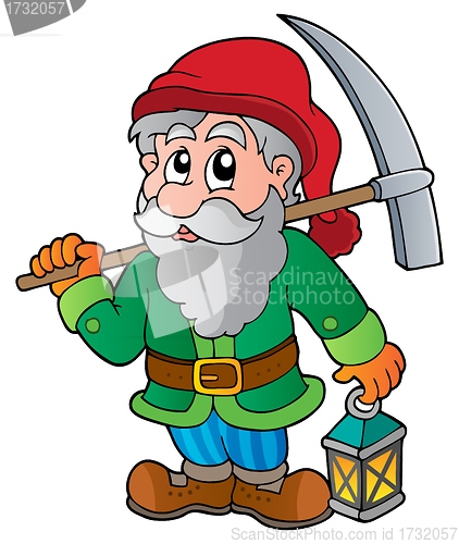 Image of Cartoon dwarf miner