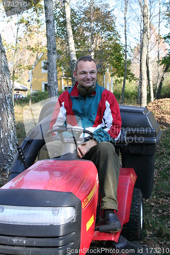Image of Lawn-mower with driver