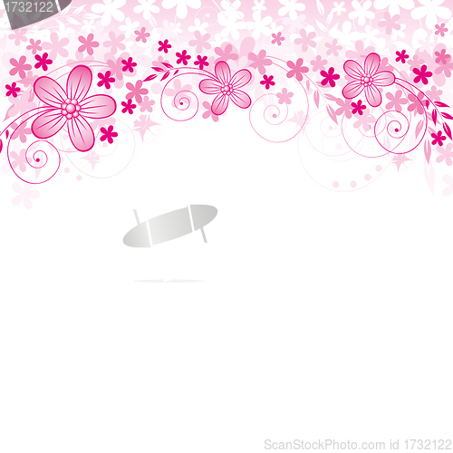 Image of Vector Flowers Background