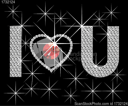 Image of Diamond Words I Love You