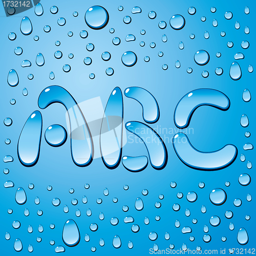Image of Water Drops Letters