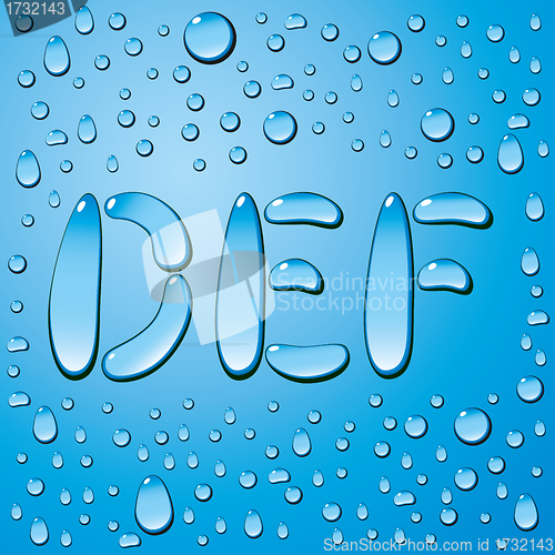 Image of Water Drops Letters