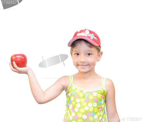 Image of The Child and apple