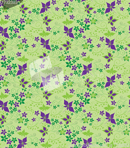 Image of decorative floral seamless background