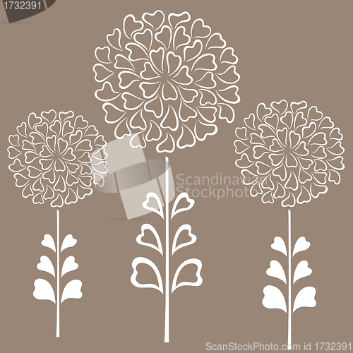 Image of Floral decorative background