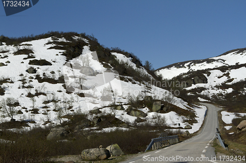 Image of Norwegian mountain road