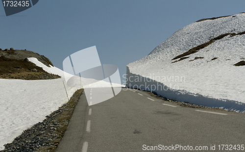 Image of Norwegian mountain road