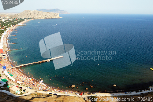 Image of Black sea in Sudak City