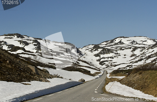 Image of Norwegian mountain road