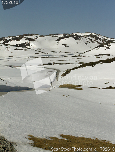 Image of Norwegian mountain road