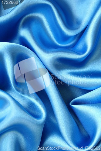 Image of Smooth elegant dark blue silk 