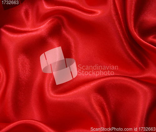 Image of Smooth Red Silk as background