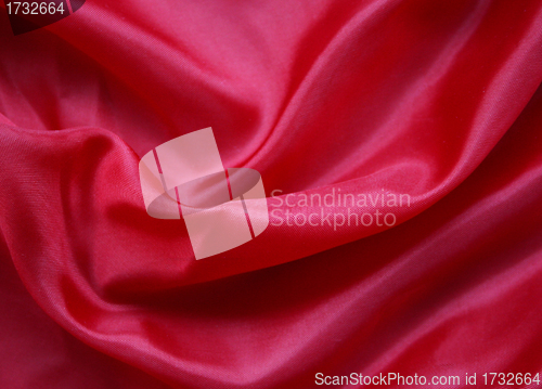 Image of Smooth Red Silk as background 