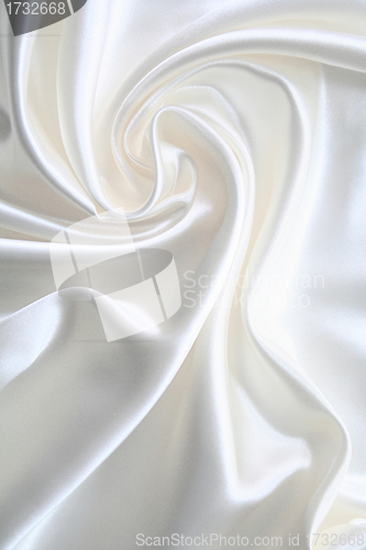 Image of Smooth elegant white silk can use as wedding background 