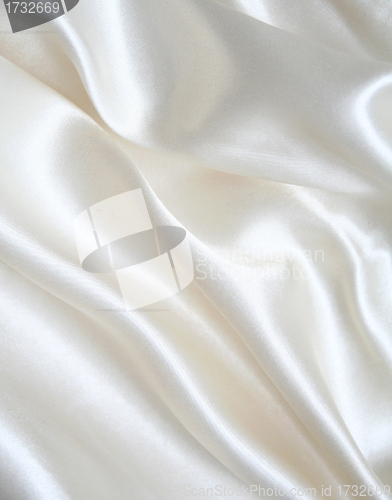 Image of Smooth elegant white silk as background 