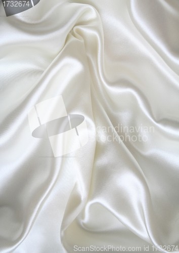 Image of Smooth elegant white silk as background