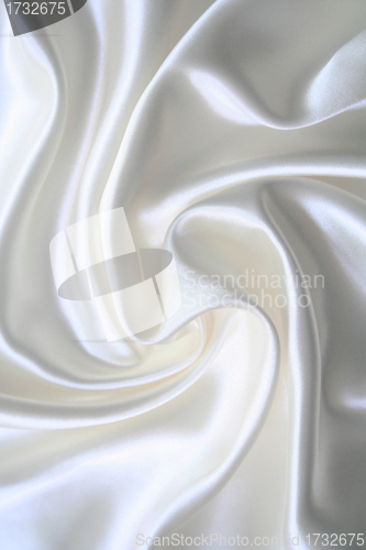 Image of Smooth elegant white silk can use as wedding background 