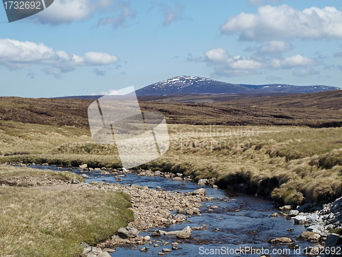 Image of View of Mount Keen from the water of Mark, Scotland.