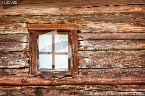 Image of Small window in the old wooden wall