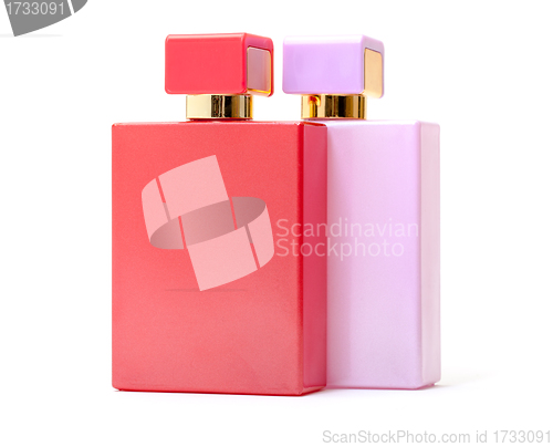 Image of Red and Pink Perfume Bottles