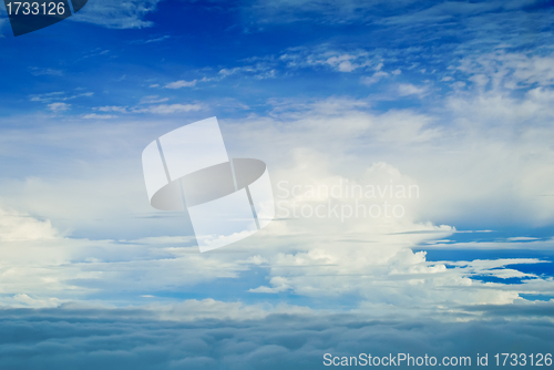 Image of blue sky and clouds