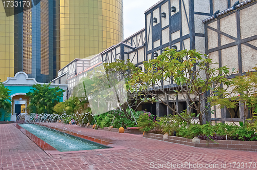 Image of View on Golden building Macau 