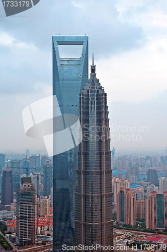 Image of Shanghai Skyscrapers, Pudong