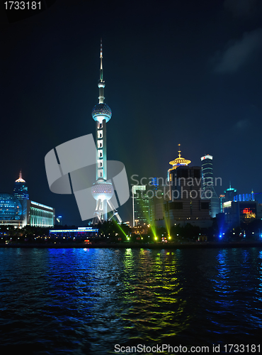 Image of Pudong Skyline Shanghai, Pearl Tower