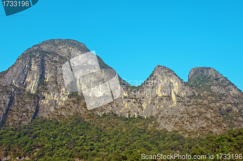 Image of Li river near Yangshuo Guilin Mountains