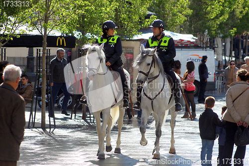 Image of Madrid horse police