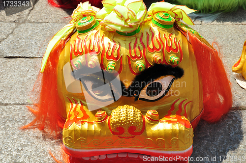 Image of Lion dance mask