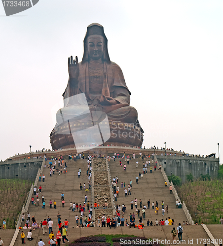 Image of Statue of Kuan Yin on Xiqiao Mountain, Foshan, Guangdong, China