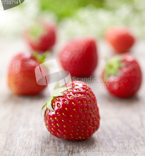 Image of fresh red strawberries
