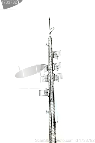 Image of isolated radio tower