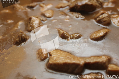 Image of homemade gulasch background