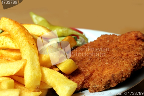 Image of viennese style schnitzel menu