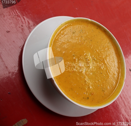 Image of fresh vegetable soup