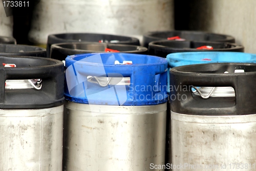 Image of beverage steel barrels