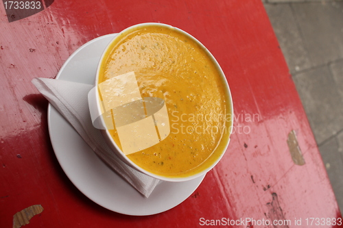 Image of fresh vegetable soup