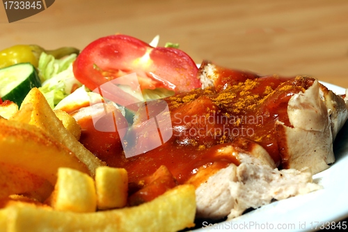 Image of curry sausage menu