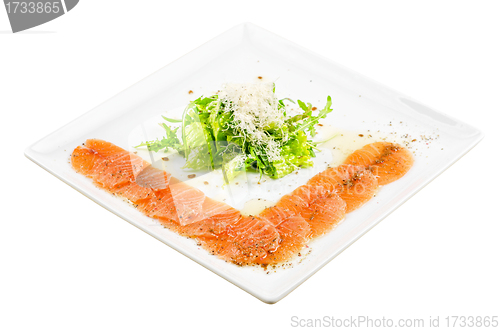 Image of Fish Carpaccio with salad