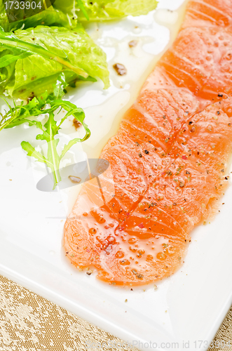 Image of Fish Carpaccio with salad