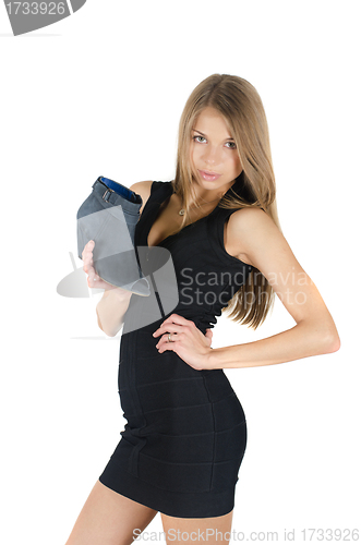 Image of woman with a shoe