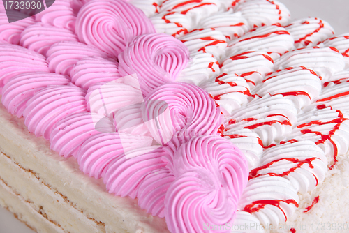 Image of tasty cream cake