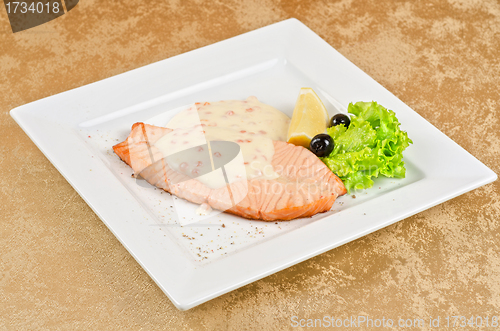 Image of Grilled salmon steak