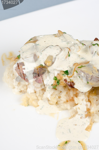 Image of risotto with chicken liver