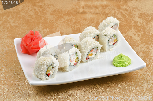 Image of shrimp sushi roll