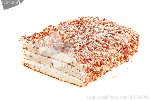 Image of tasty nuts cake