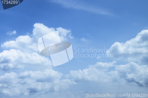 Image of blue sky with clouds
